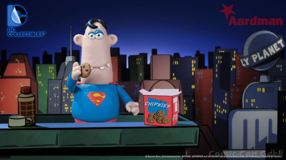 DC Collectibles - Aardman Superman with Box of Cookies - Comic-Con 2013 - SDCC Exclusives - Graphitti Designs