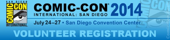 Comic-Con 2014 - Volunteer Registration - SDCC - Header